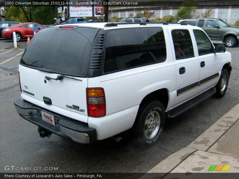 Summit White / Gray/Dark Charcoal 2003 Chevrolet Suburban 1500 LS 4x4