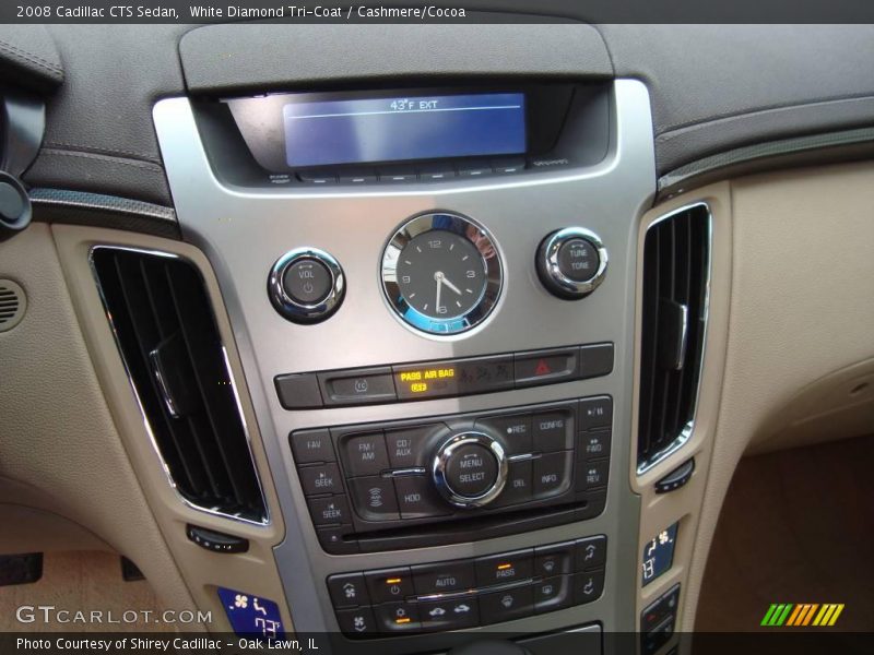 White Diamond Tri-Coat / Cashmere/Cocoa 2008 Cadillac CTS Sedan