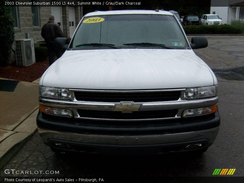 Summit White / Gray/Dark Charcoal 2003 Chevrolet Suburban 1500 LS 4x4