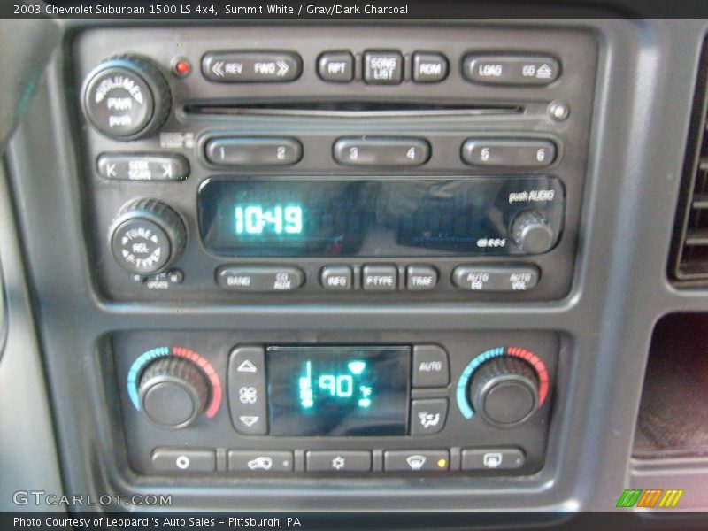 Summit White / Gray/Dark Charcoal 2003 Chevrolet Suburban 1500 LS 4x4