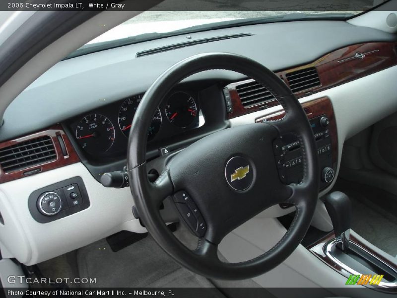 White / Gray 2006 Chevrolet Impala LT