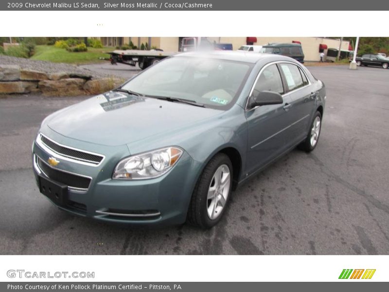 Silver Moss Metallic / Cocoa/Cashmere 2009 Chevrolet Malibu LS Sedan