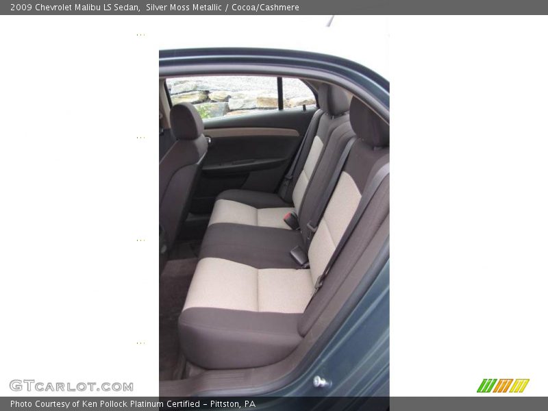 Silver Moss Metallic / Cocoa/Cashmere 2009 Chevrolet Malibu LS Sedan
