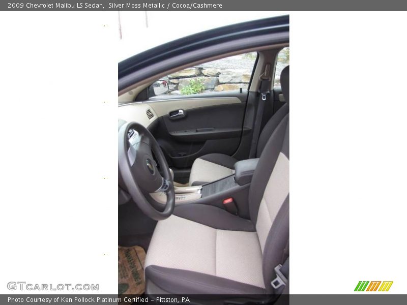 Silver Moss Metallic / Cocoa/Cashmere 2009 Chevrolet Malibu LS Sedan