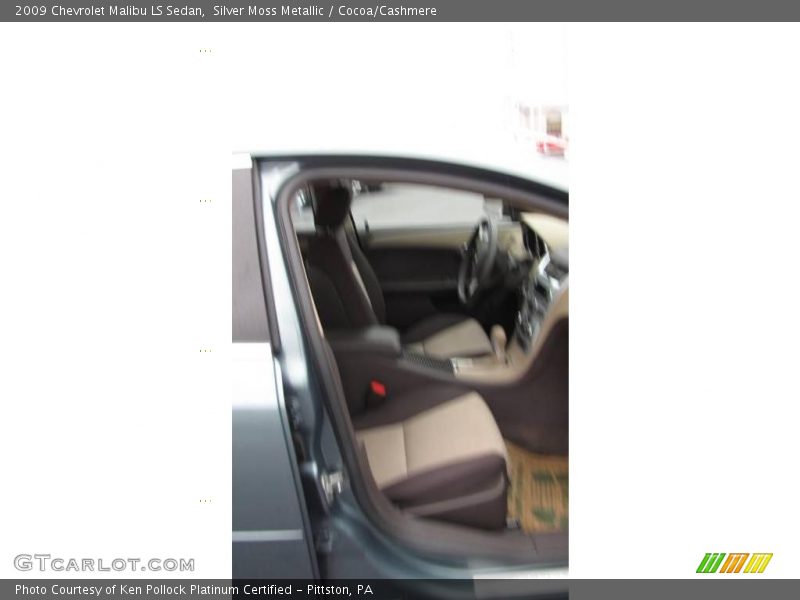 Silver Moss Metallic / Cocoa/Cashmere 2009 Chevrolet Malibu LS Sedan