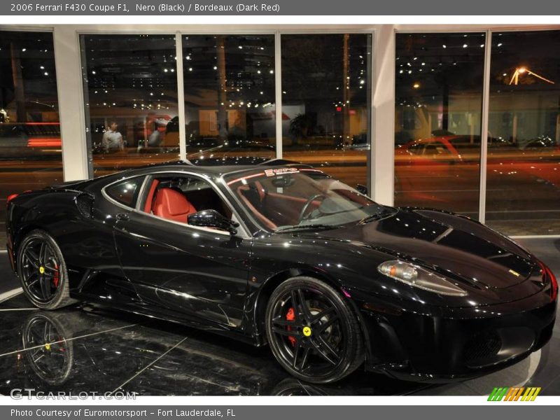 Nero (Black) / Bordeaux (Dark Red) 2006 Ferrari F430 Coupe F1