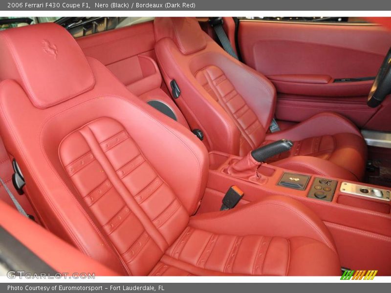 Nero (Black) / Bordeaux (Dark Red) 2006 Ferrari F430 Coupe F1