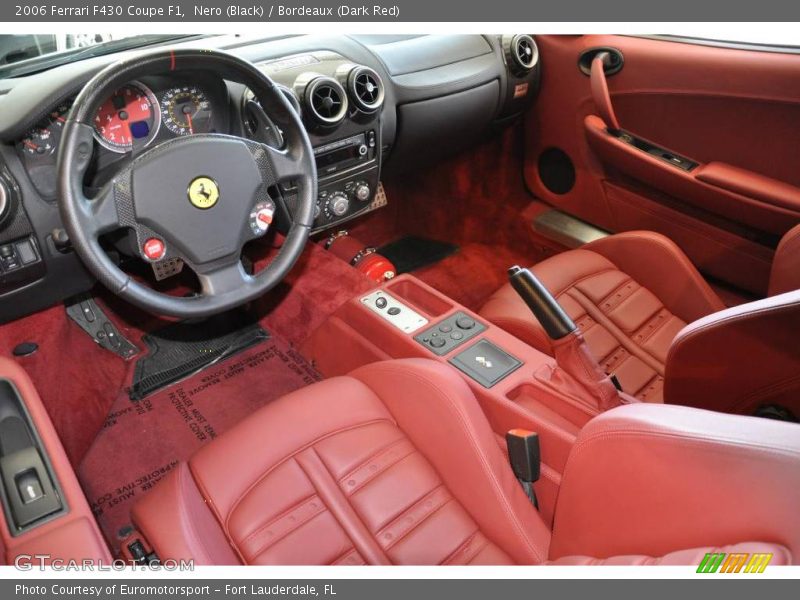 Nero (Black) / Bordeaux (Dark Red) 2006 Ferrari F430 Coupe F1