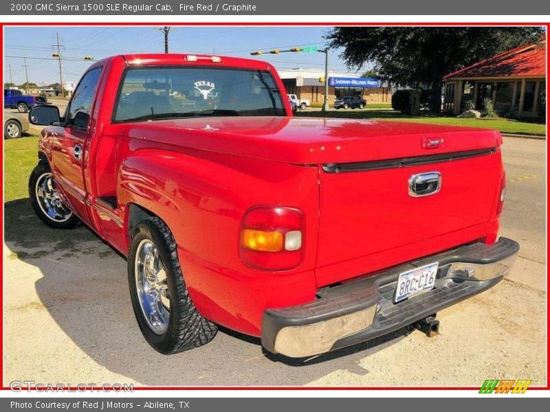 Fire Red / Graphite 2000 GMC Sierra 1500 SLE Regular Cab