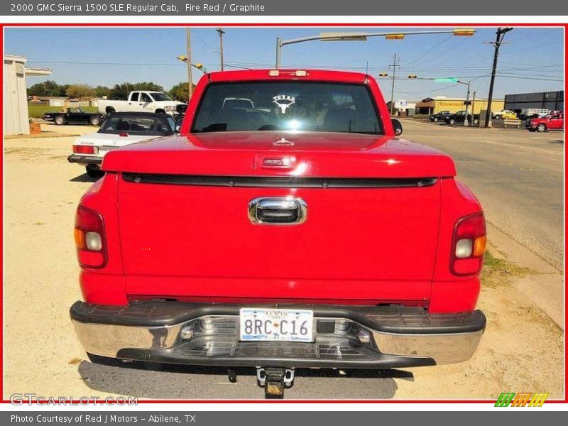 Fire Red / Graphite 2000 GMC Sierra 1500 SLE Regular Cab