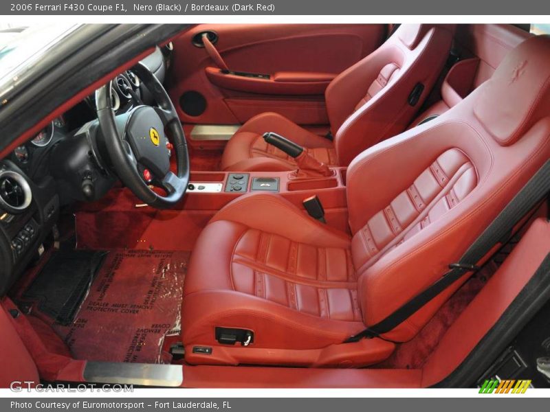 Nero (Black) / Bordeaux (Dark Red) 2006 Ferrari F430 Coupe F1