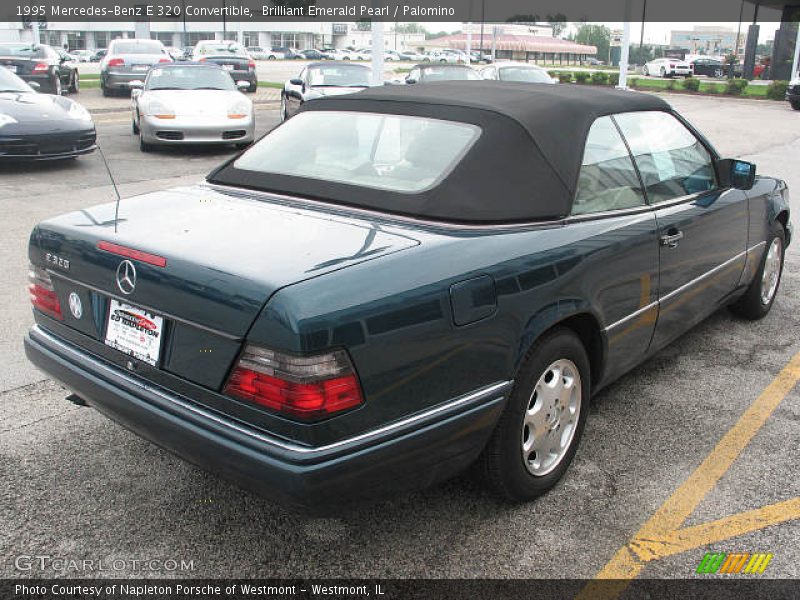 Brilliant Emerald Pearl / Palomino 1995 Mercedes-Benz E 320 Convertible