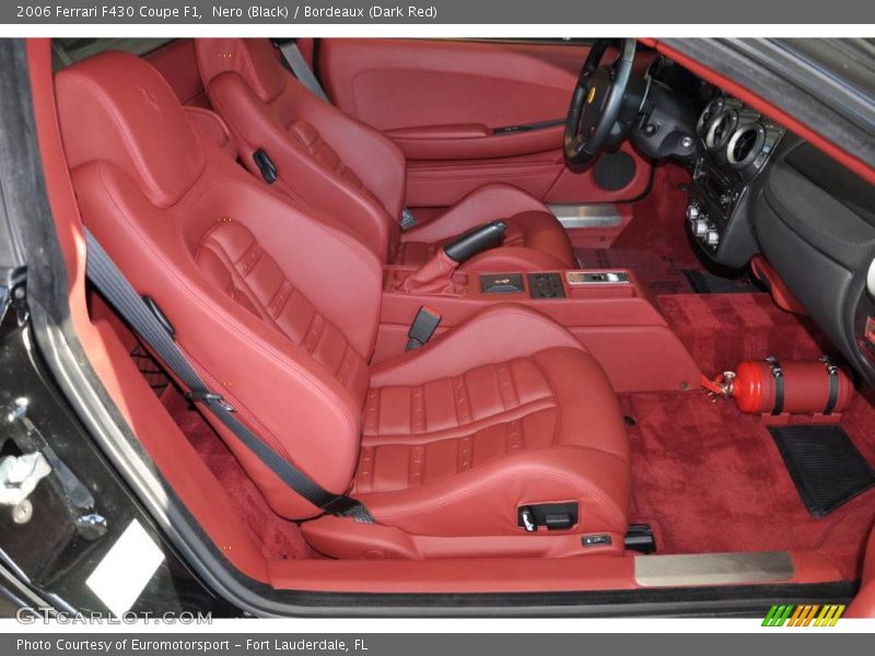Nero (Black) / Bordeaux (Dark Red) 2006 Ferrari F430 Coupe F1
