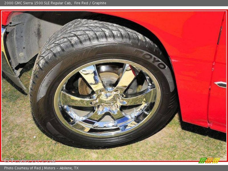 Fire Red / Graphite 2000 GMC Sierra 1500 SLE Regular Cab