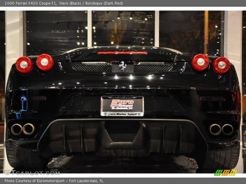 Nero (Black) / Bordeaux (Dark Red) 2006 Ferrari F430 Coupe F1
