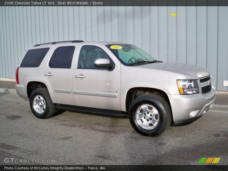 Silver Birch Metallic / Ebony 2008 Chevrolet Tahoe LT 4x4