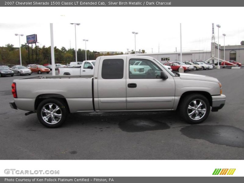 Silver Birch Metallic / Dark Charcoal 2007 Chevrolet Silverado 1500 Classic LT Extended Cab