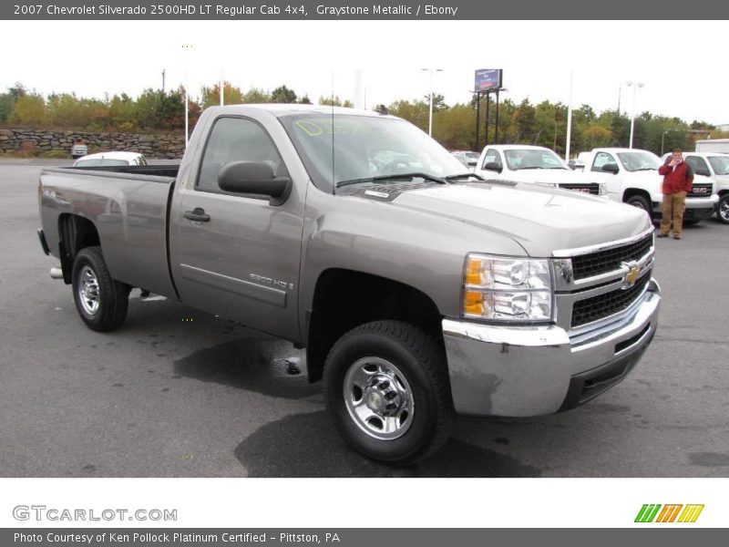 Graystone Metallic / Ebony 2007 Chevrolet Silverado 2500HD LT Regular Cab 4x4