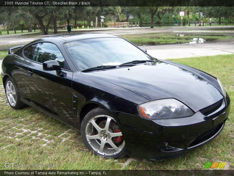 Obsidian Black / Black 2005 Hyundai Tiburon GT