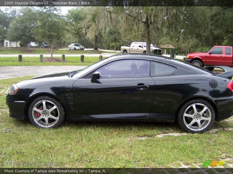 Obsidian Black / Black 2005 Hyundai Tiburon GT