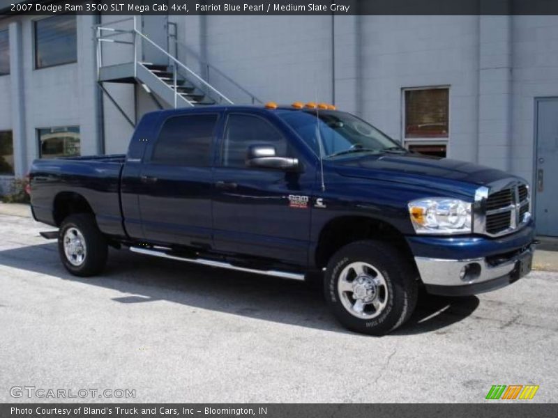 Patriot Blue Pearl / Medium Slate Gray 2007 Dodge Ram 3500 SLT Mega Cab 4x4