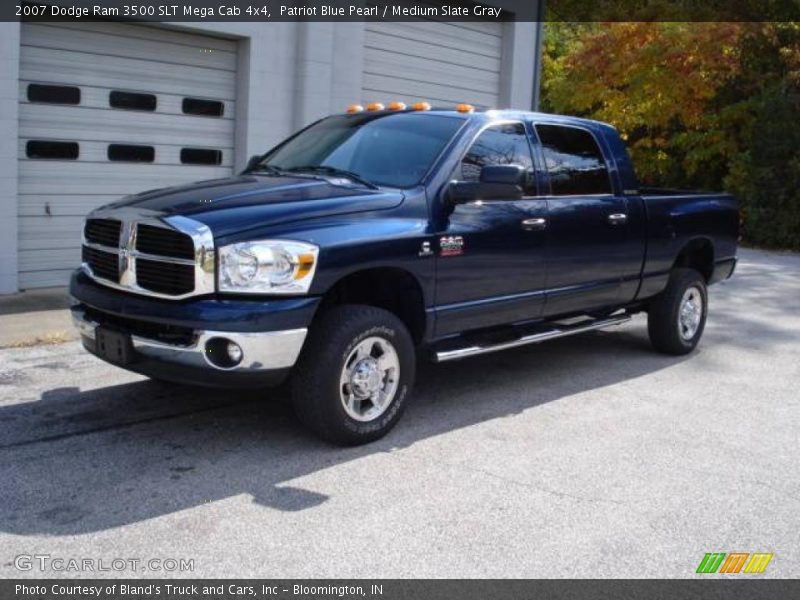Patriot Blue Pearl / Medium Slate Gray 2007 Dodge Ram 3500 SLT Mega Cab 4x4