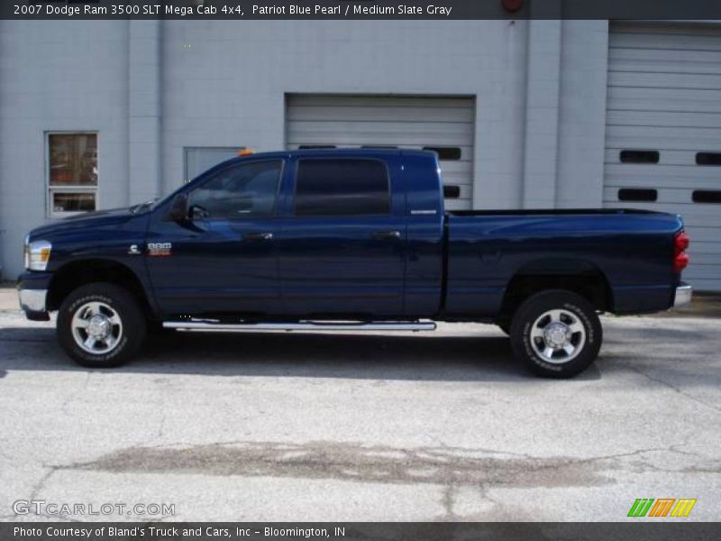 Patriot Blue Pearl / Medium Slate Gray 2007 Dodge Ram 3500 SLT Mega Cab 4x4