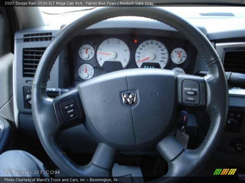 Patriot Blue Pearl / Medium Slate Gray 2007 Dodge Ram 3500 SLT Mega Cab 4x4