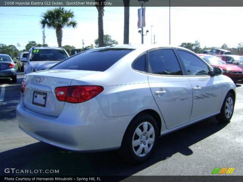 QuickSilver Metallic / Gray 2008 Hyundai Elantra GLS Sedan