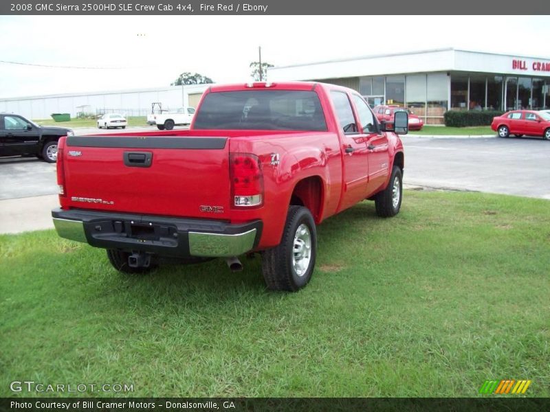 Fire Red / Ebony 2008 GMC Sierra 2500HD SLE Crew Cab 4x4