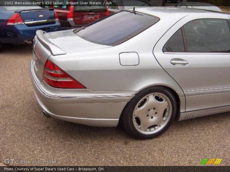 Brilliant Silver Metallic / Ash 2002 Mercedes-Benz S 430 Sedan