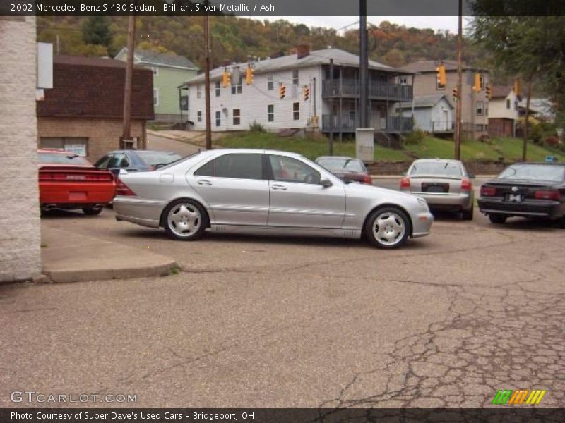Brilliant Silver Metallic / Ash 2002 Mercedes-Benz S 430 Sedan
