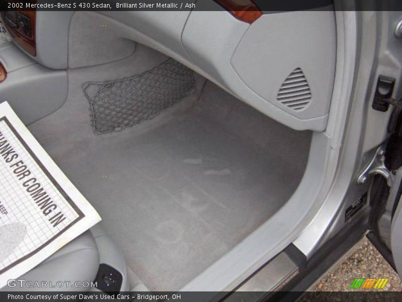 Brilliant Silver Metallic / Ash 2002 Mercedes-Benz S 430 Sedan