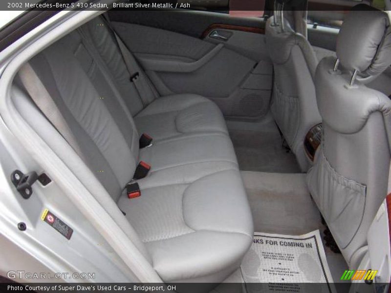 Brilliant Silver Metallic / Ash 2002 Mercedes-Benz S 430 Sedan