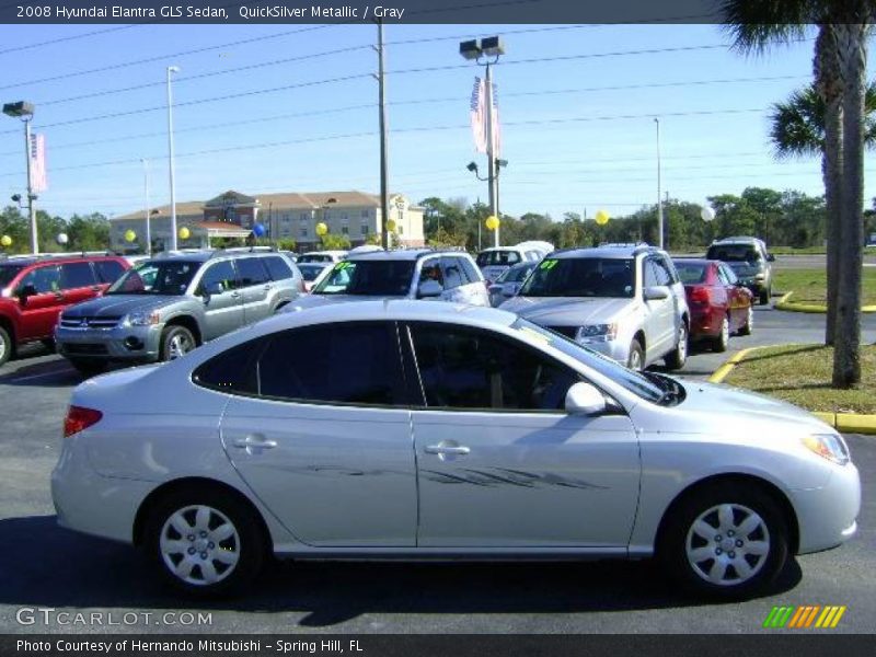 QuickSilver Metallic / Gray 2008 Hyundai Elantra GLS Sedan