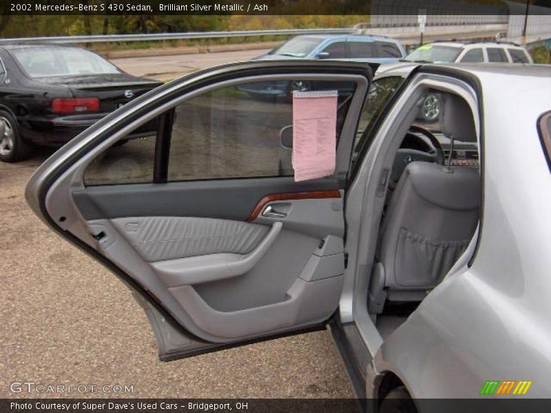 Brilliant Silver Metallic / Ash 2002 Mercedes-Benz S 430 Sedan