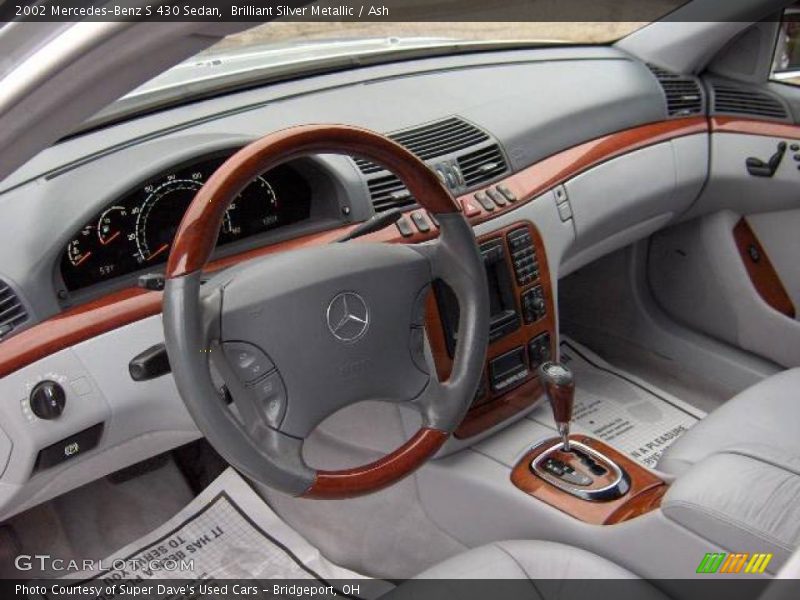 Brilliant Silver Metallic / Ash 2002 Mercedes-Benz S 430 Sedan
