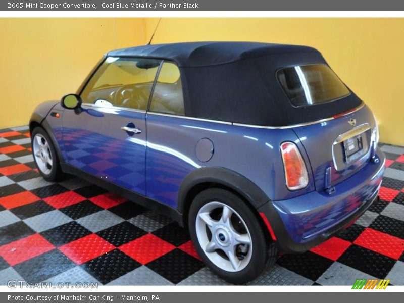Cool Blue Metallic / Panther Black 2005 Mini Cooper Convertible
