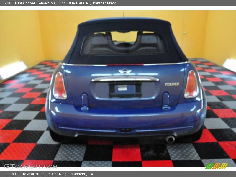 Cool Blue Metallic / Panther Black 2005 Mini Cooper Convertible