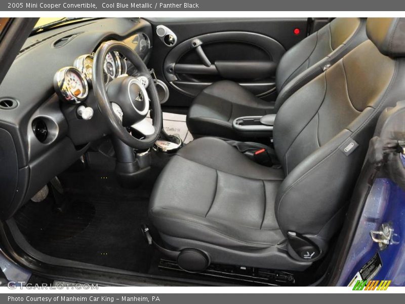 Cool Blue Metallic / Panther Black 2005 Mini Cooper Convertible