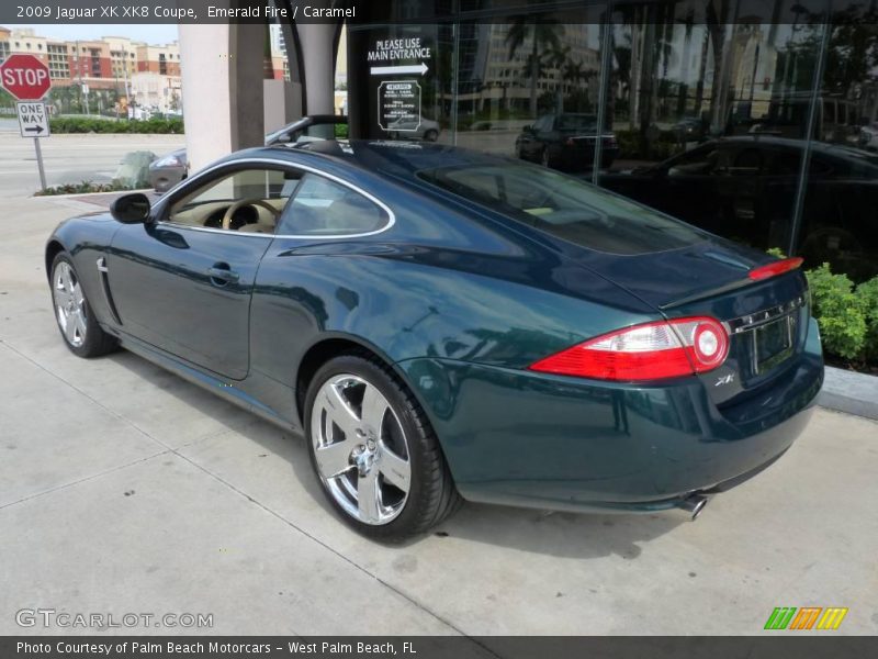 Emerald Fire / Caramel 2009 Jaguar XK XK8 Coupe