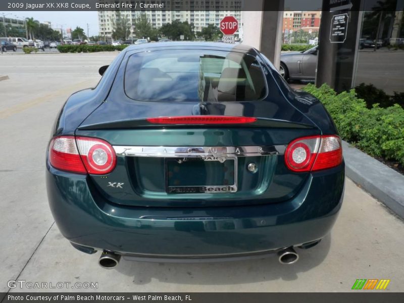 Emerald Fire / Caramel 2009 Jaguar XK XK8 Coupe