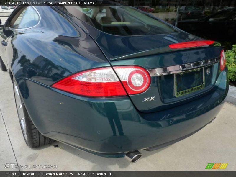 Emerald Fire / Caramel 2009 Jaguar XK XK8 Coupe