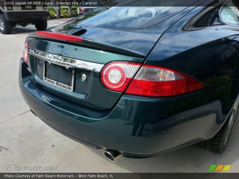 Emerald Fire / Caramel 2009 Jaguar XK XK8 Coupe