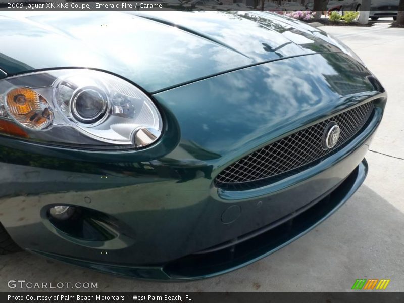 Emerald Fire / Caramel 2009 Jaguar XK XK8 Coupe
