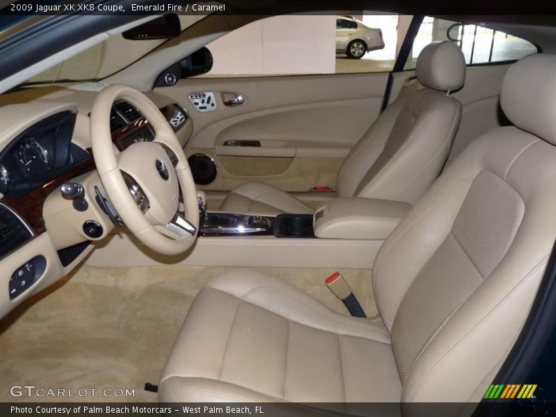 Emerald Fire / Caramel 2009 Jaguar XK XK8 Coupe