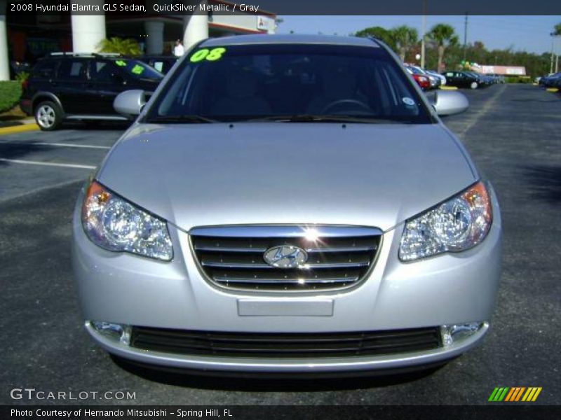 QuickSilver Metallic / Gray 2008 Hyundai Elantra GLS Sedan