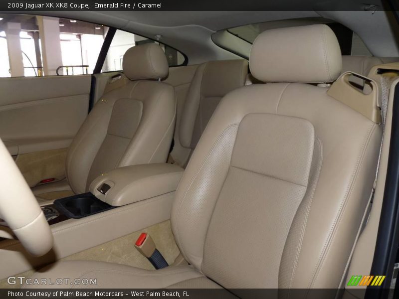 Emerald Fire / Caramel 2009 Jaguar XK XK8 Coupe