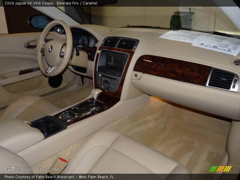 Emerald Fire / Caramel 2009 Jaguar XK XK8 Coupe