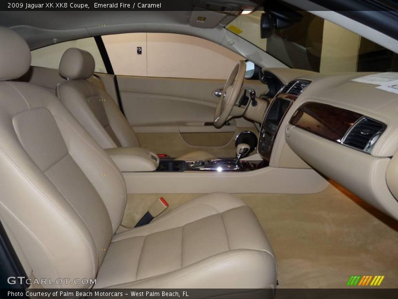 Emerald Fire / Caramel 2009 Jaguar XK XK8 Coupe